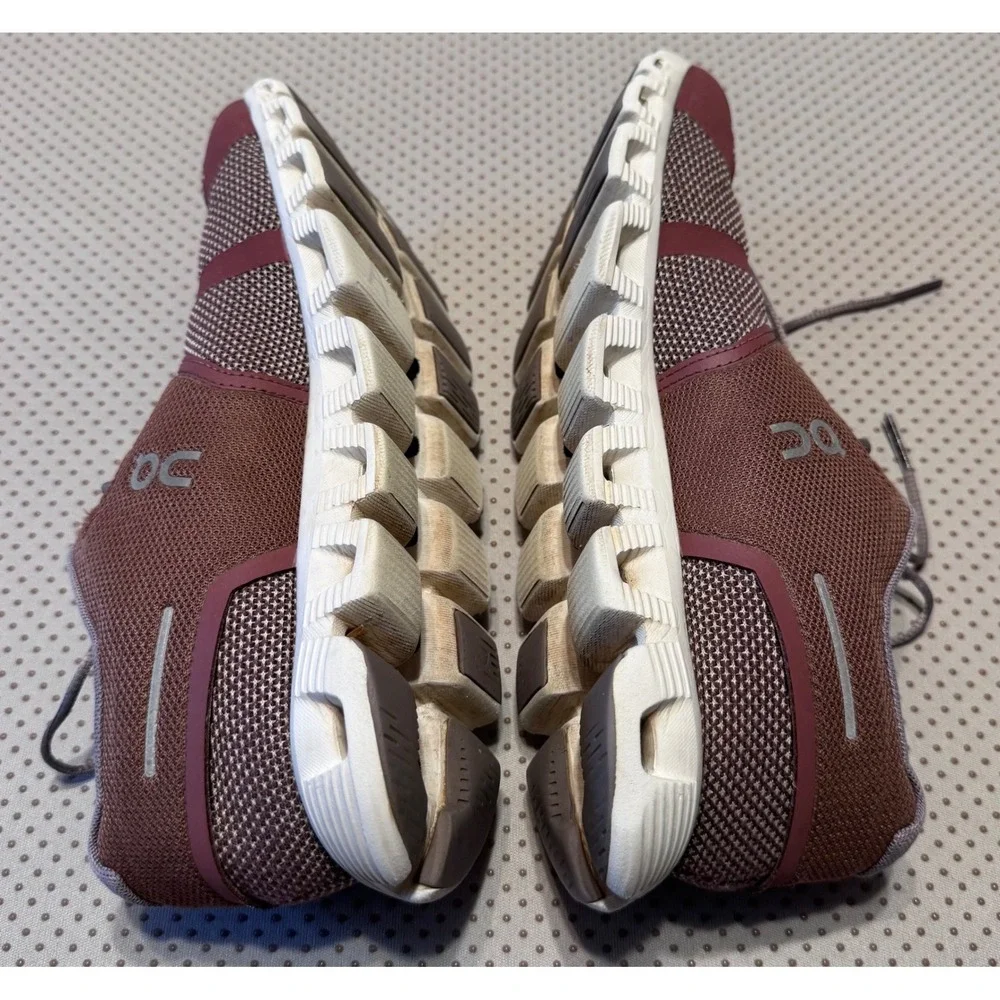On Cloud Women's Running Shoes Rose Grey Mesh Swiss Engineering 7.5